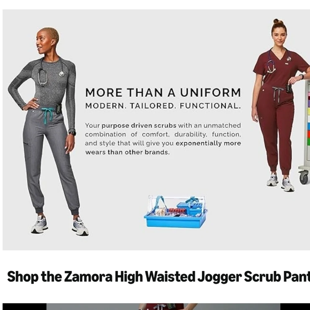 Figs Zamora jogger scrubs in royal blue women's size XXS - XS
